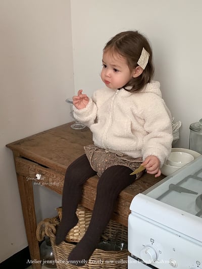 JE 655｜(80-110cm)  兔耳羊羔毛外套14