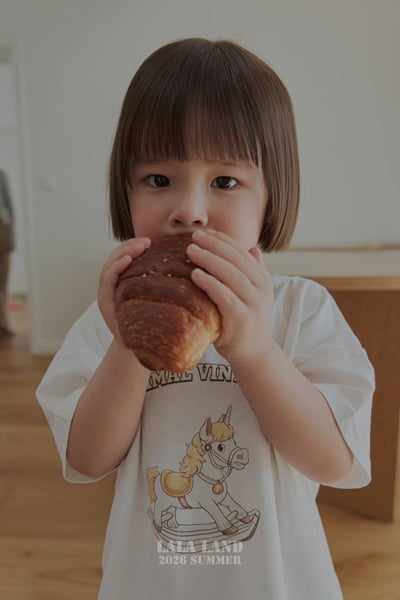 lala land81｜(75-120cm) 2色木馬印花上衣1