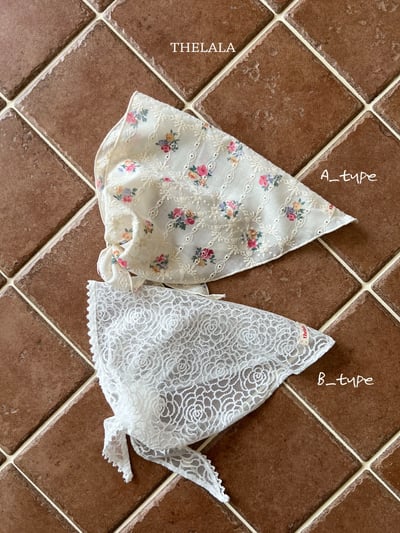 thelala02｜ (free) 夏季印花頭巾/印花圍裙3