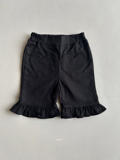 Azalea26｜(85-118cm) 愛心花邊五分褲6