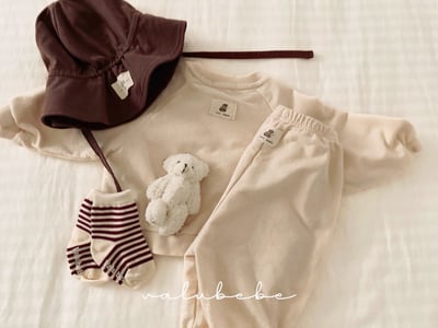 Valubebe01｜(65-90) 英字縮口褲11