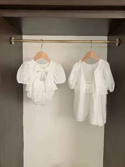 JE26｜(66-120cm) 泡泡袖綁帶包屁衣/洋裝23