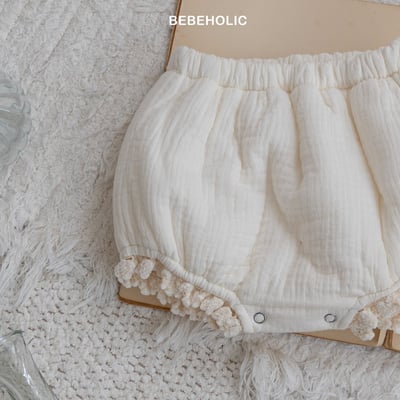 Bebe holic28｜(3m-18m) 小香風蕾絲燈籠褲10