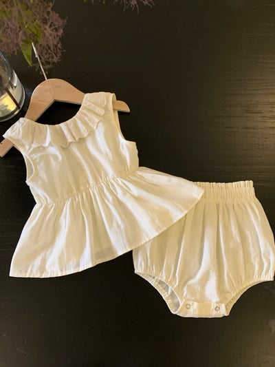 JE50｜(66-100cm) 無印花邊包屁衣/套裝19