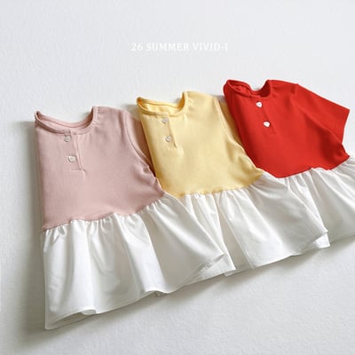 vivid34｜(78cm-125cm) 3款迷你羅紋蛋糕連身裙3