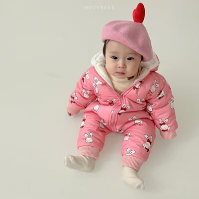 Oottbebe61｜(0m-12m) 雪人防寒連身裝10