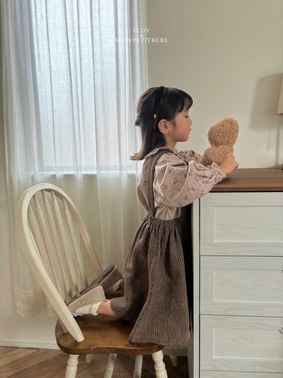 Monpetitbebe05｜(70cm-110cm) 荷葉領邊穗花襯衫13