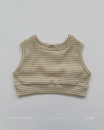 AOSTA39｜(6m-5y) 條紋短版背心2