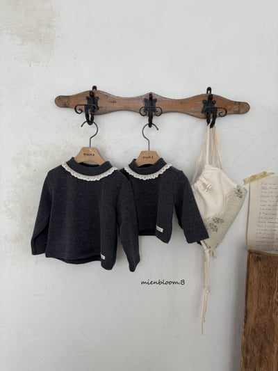 Bloom.b18｜(0m-24m/85cm-125cm) 天鵝絨蕾絲花邊上衣11