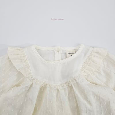 bebe nine19 (65-85) 2色蕾絲滾邊壓紋包屁套裝14