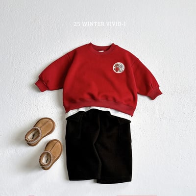 vivid95｜(78cm-125cm) 小狗刺繡休閒套裝(9