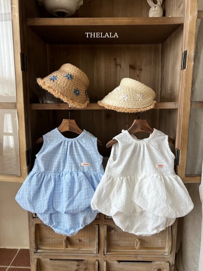 thelala67｜ (0m-18m) 無袖綁帶氣球洋裝包屁衣3