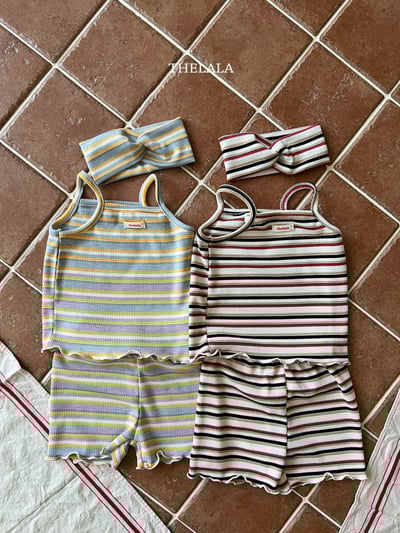 thelala35｜ (70-115) 條紋細肩套裝6