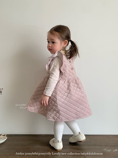 JE417｜(66cm-110cm) 夾棉背心連身裙/包屁衣/高領上衣5