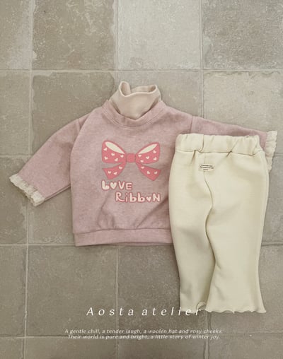 AOSTA21｜(6m-5y) 蕾絲邊蝴蝶結印花休閒上衣18