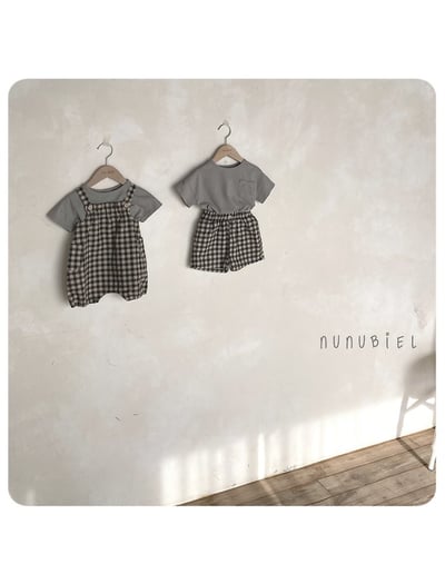 NUNU BIEL29｜(65-115cm) 棋盤格子褲9