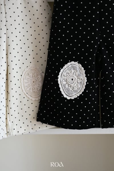 ROA29｜(80cm-120cm) 2色氣質點點吊帶褲5