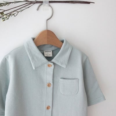 LEMONADE49｜(55cm-85cm) 2色有領素面連身衣20