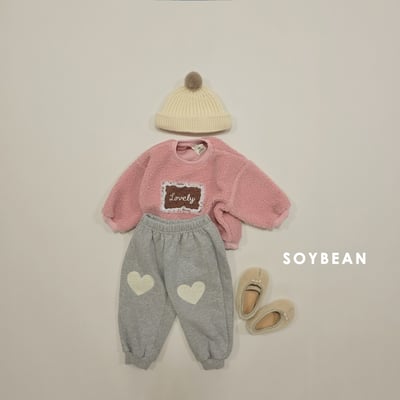 Soybean69｜(75cm-118cm) 蕾絲方標刷毛上衣10