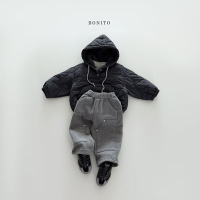 Bonito08｜(75cm-125cm-mom) 絎縫半開襟連帽上衣20