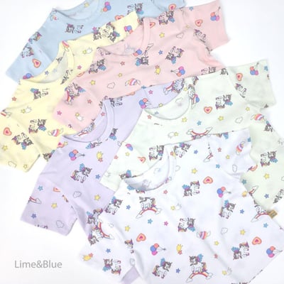 LIME&BLUE27｜(80-118cm)  可愛獨角獸套裝4