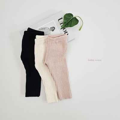 bebe nine24 (65cm-115cm) 3色保暖羅紋緊身褲12