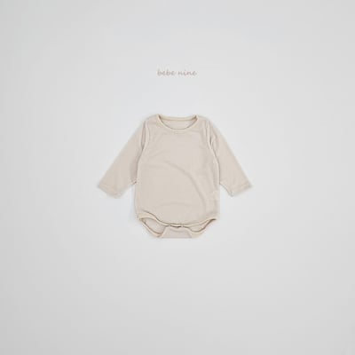 bebe nine19 (65cm-75cm) 2色滾邊素面包屁衣16