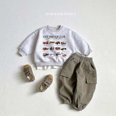 vivid40｜(78cm-125cm) 迷你汽車印花休閒上衣4