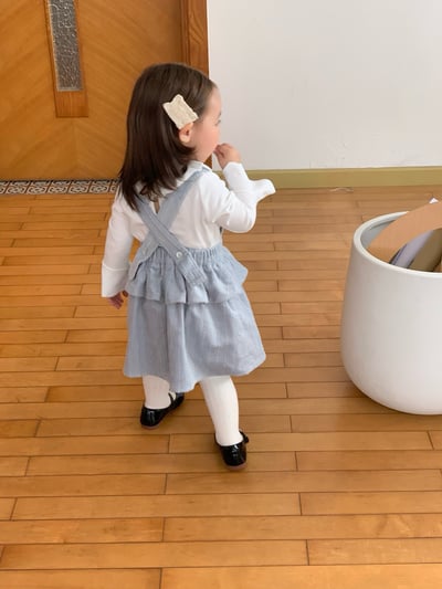 JE637｜(73cm-110cm) 麻花和葉背心洋裝/喇叭袖上衣7