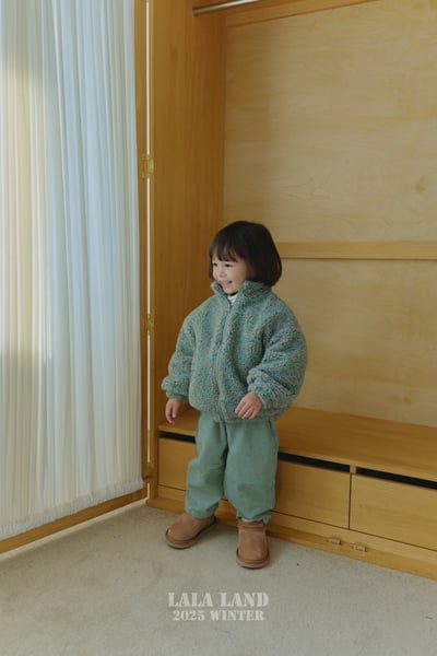 lala land44｜(75cm-120cm) 3色印花刷毛拉鍊外套18