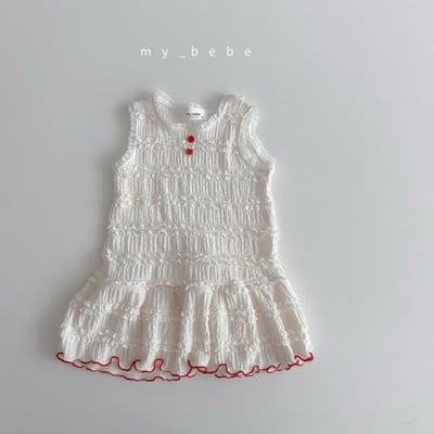 my_bebe19｜(80-120cm) 褶皺無袖洋裝15