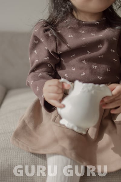 GURU GURU12｜(6m-24m) 3色蝴蝶結印花上衣11