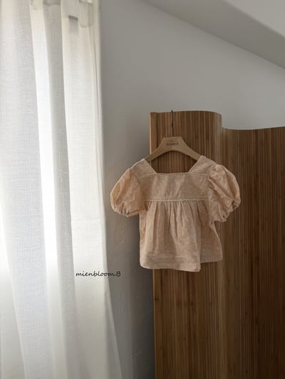 Bloom.b14｜(80-118cm) 亞麻碎花上衣3
