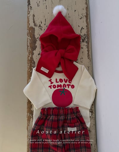 AOSTA34｜(6m-5y) 番茄印花上衣13