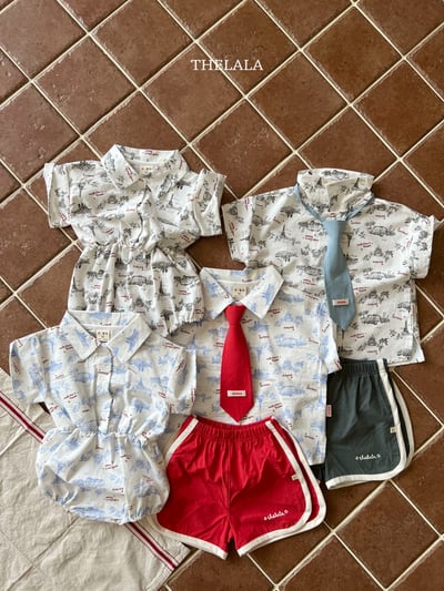 thelala20｜ (70-115) 滾邊logo短褲3