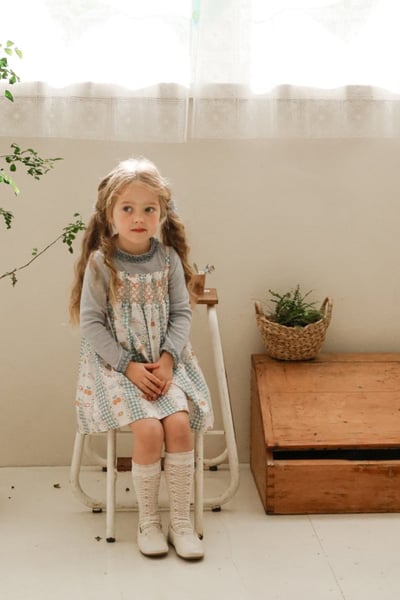 FLO10｜(75-140) 3色櫻桃碎花細肩洋裝8