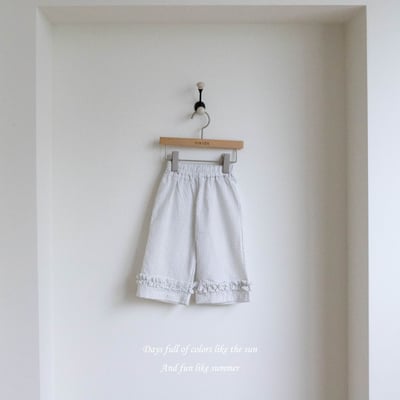 M-KIDS23｜(65-115cm) 條紋滾邊直筒長褲7