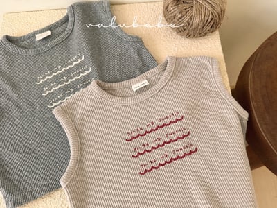 Valubebe 17｜(65-90cm) 華夫格無袖上衣3