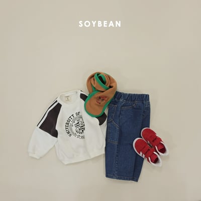 Soybean66｜(75cm-118cm) 工作風牛仔褲10
