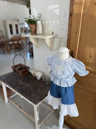 Marron21｜(1y-6y) 愛麗絲蝴蝶襯衫11