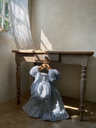 Anne Shirley31｜(3m-22m) 1色碎花公主袖包屁衣8