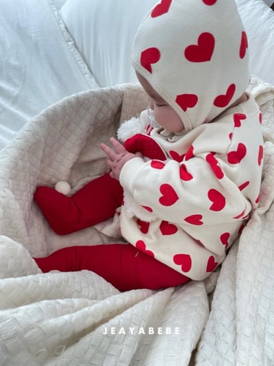 JEAYA05｜(3m-12m) 2色聖誕系列包屁衣含帽子11