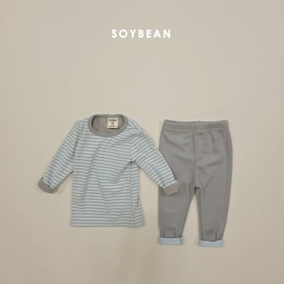 Soybean90｜(75cm-118cm) 條紋家居服套裝6