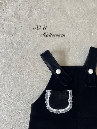 SO.U22｜(12m-M)  口袋蕾絲吊帶褲3