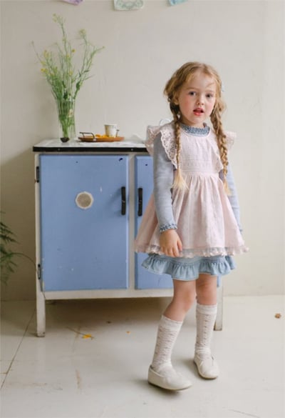 FLO33｜(75-140) 3色蕾絲無根長襪15