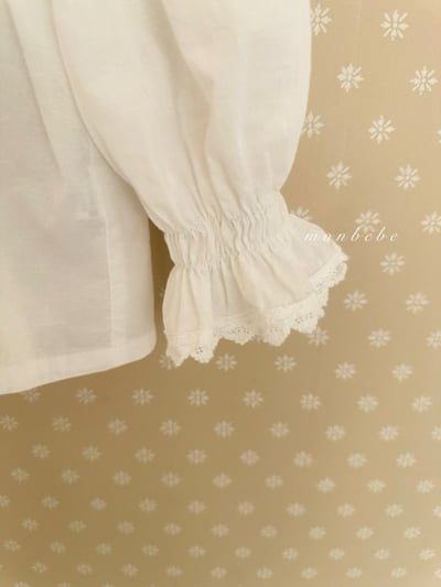 MONBEBE37｜(1y-8y-mom) 蕾絲荷葉襯衫4