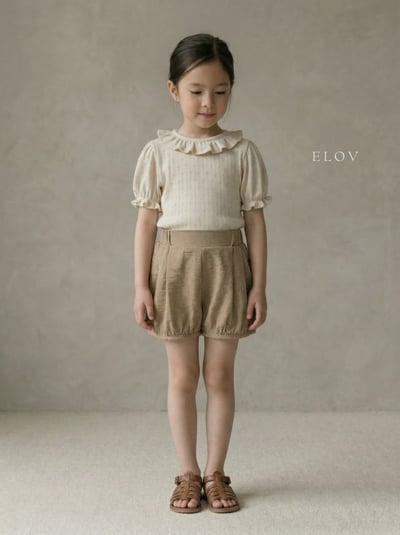 Mon petit19｜(73-118cm) 荷葉花邊公主袖上衣9