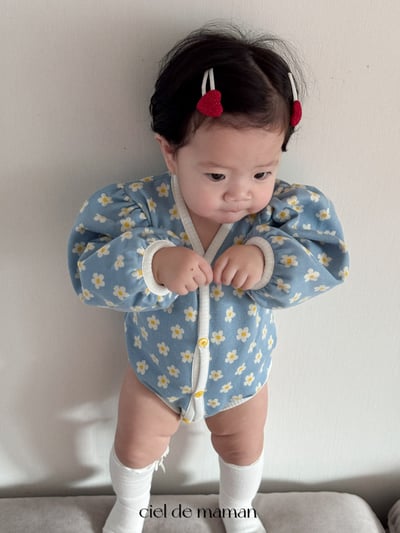 Cieldemaman｜(3-15m) 春天花朵包屁衣24