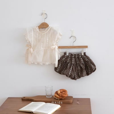 M-KIDS17｜(65-115cm) 印花泡泡短褲2