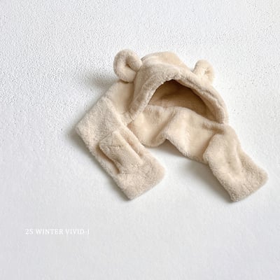 vivid115｜(free) 小熊帽子圍巾5